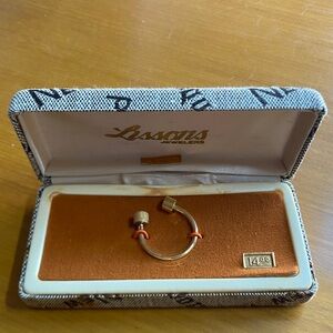 Vintage Lissoni Jewelers 14KT Gold Filled Key Ring Holder NOS w/ Original Box